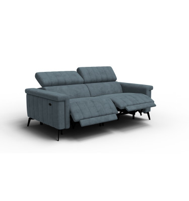 Relaxsofa 3-Sitzer NORDEL, blaugrau