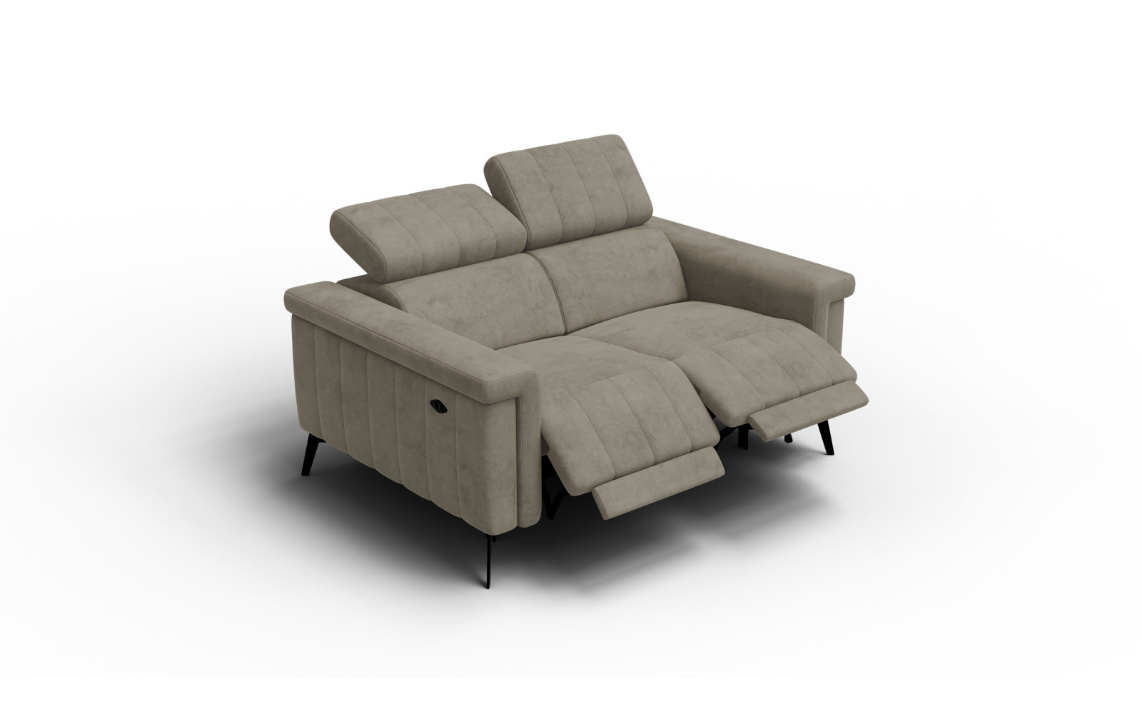 Relaxsofa 2-Sitzer NORDEL, dunkles beige