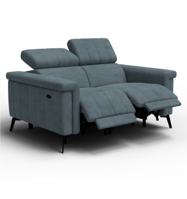 Relaxsofa 2-Sitzer NORDEL, blaugrau