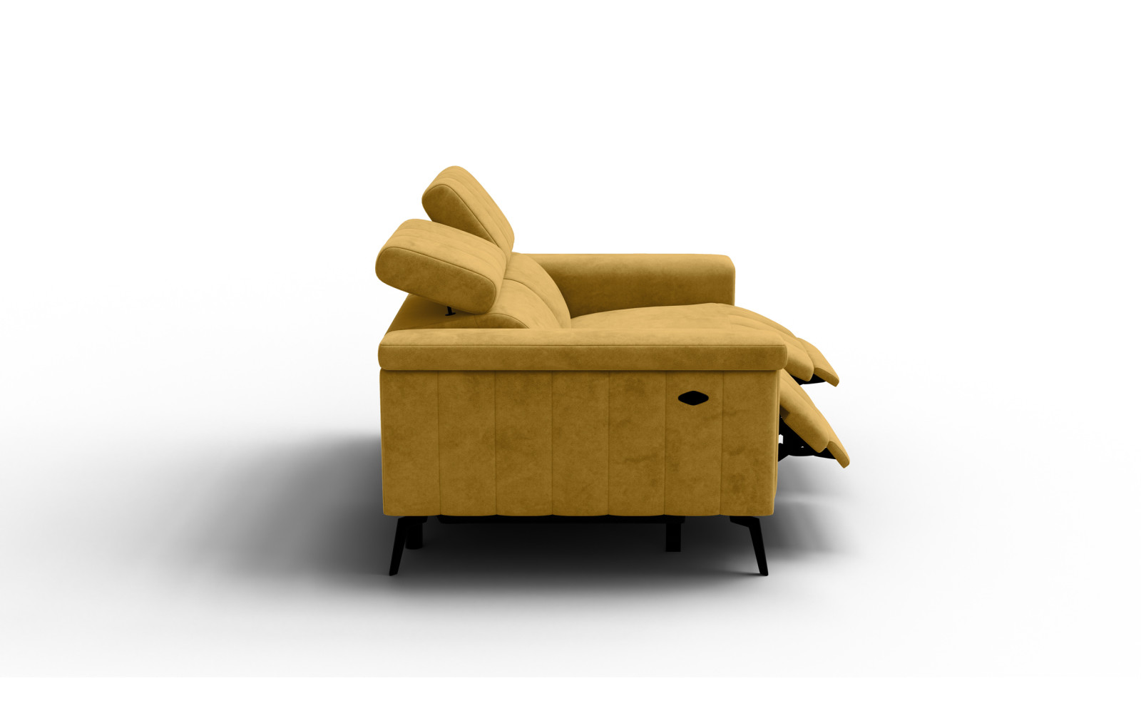 Relaxsofa 2-Sitzer NORDEL, senfgelb
