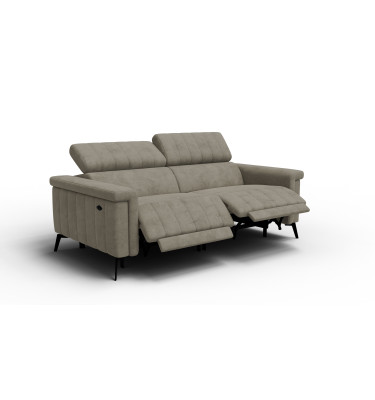 Relaxsofa 3-Sitzer NORDEL, dunkles beige