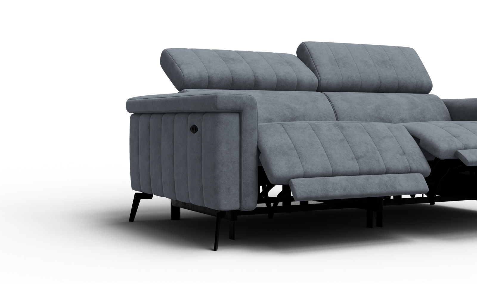 Relaxsofa 3-Sitzer NORDEL, dunkelgrau