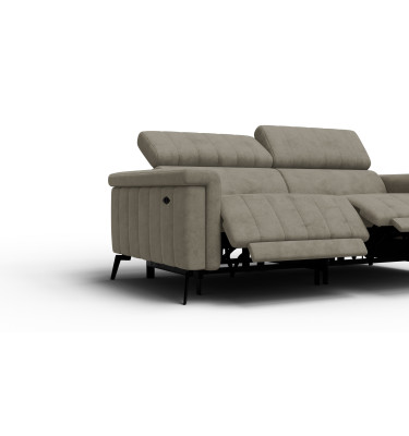 Relaxsofa 3-Sitzer NORDEL, dunkles beige