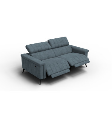 Relaxsofa 3-Sitzer NORDEL, blaugrau
