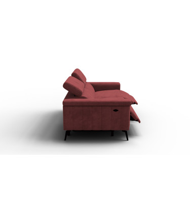 Relaxsofa 3-Sitzer NORDEL, bordeaux