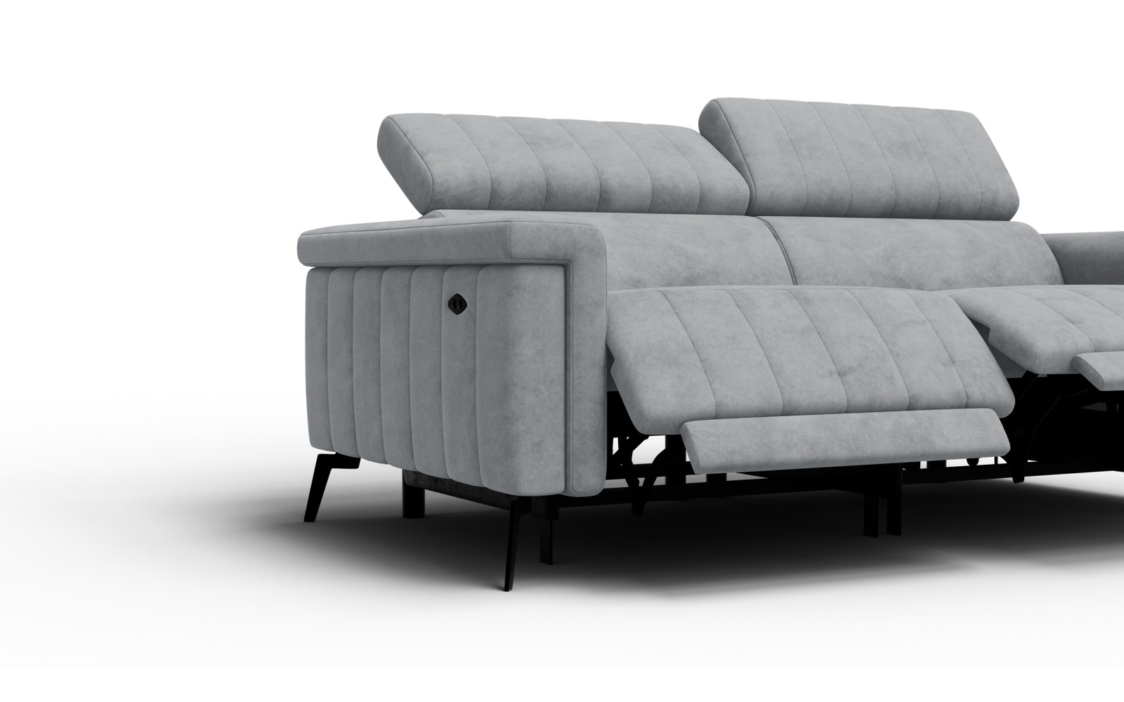 Relaxsofa 3-Sitzer NORDEL, grau