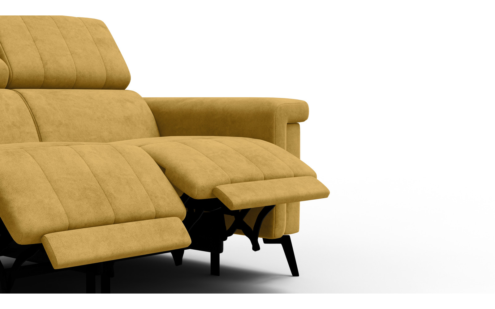 Relaxsofa 2-Sitzer NORDEL, senfgelb