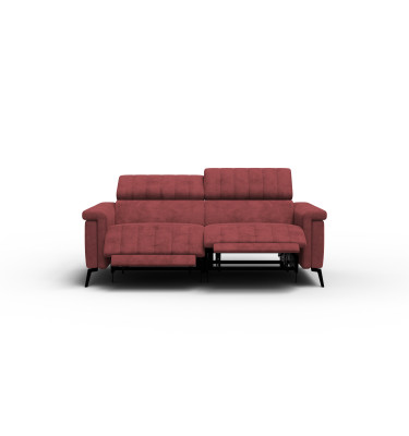 Relaxsofa 3-Sitzer NORDEL, bordeaux