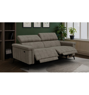 Relaxsofa 3-Sitzer NORDEL, taupe