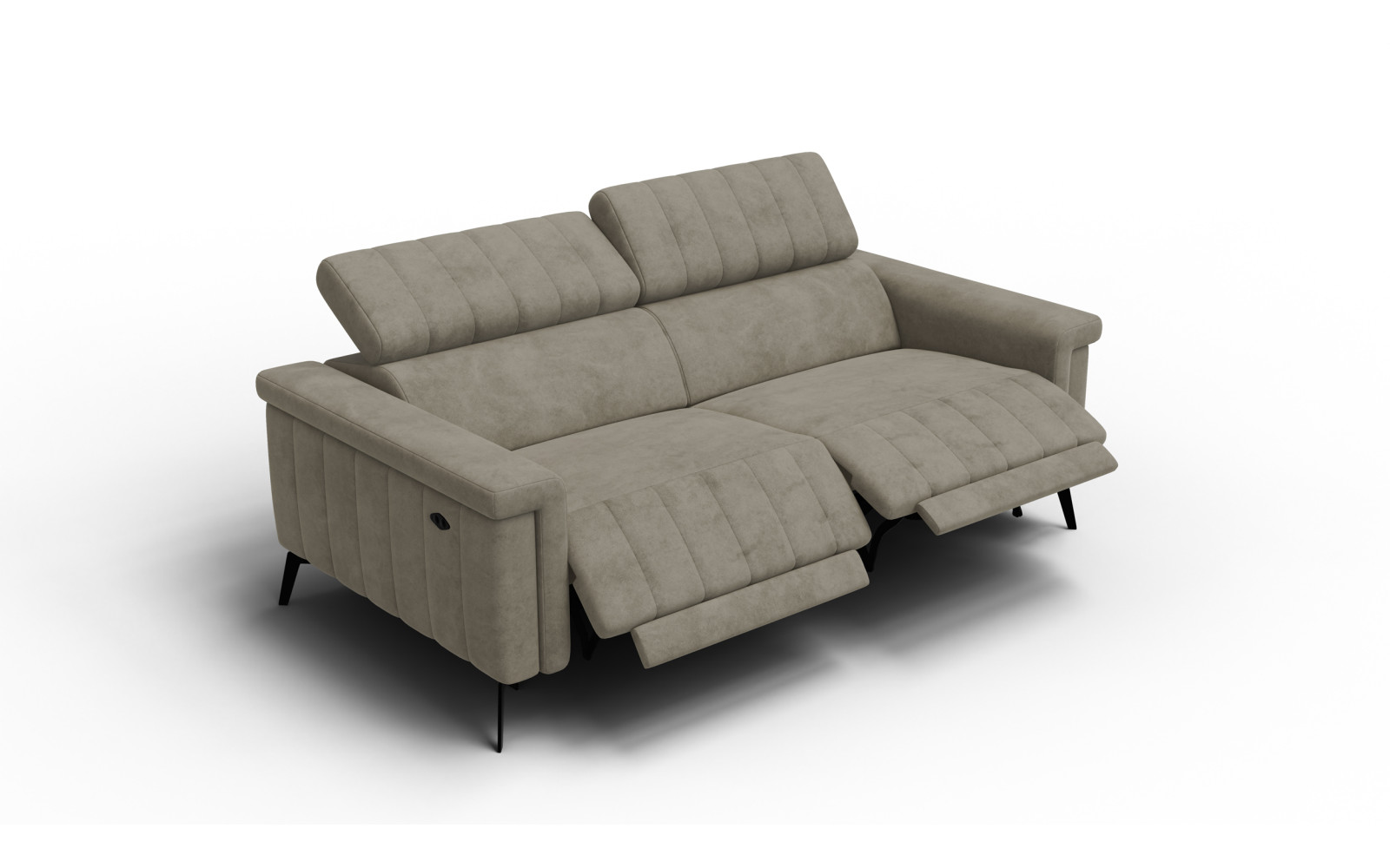 Relaxsofa 3-Sitzer NORDEL, dunkles beige