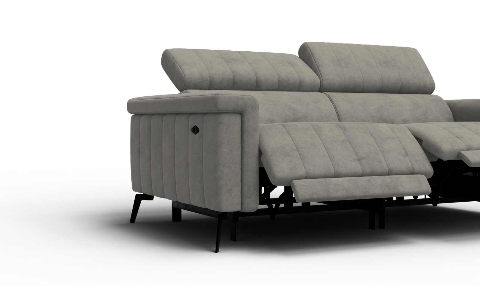 Relaxsofa 3-Sitzer NORDEL, taupe