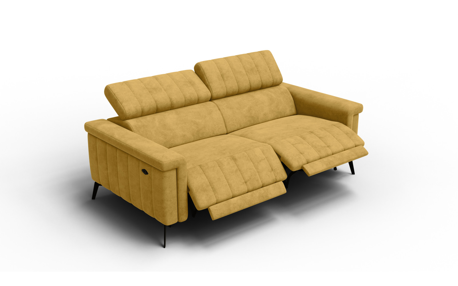 Relaxsofa 3-Sitzer NORDEL, senfgelb