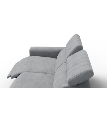 Relaxsofa 3-Sitzer NORDEL, grau