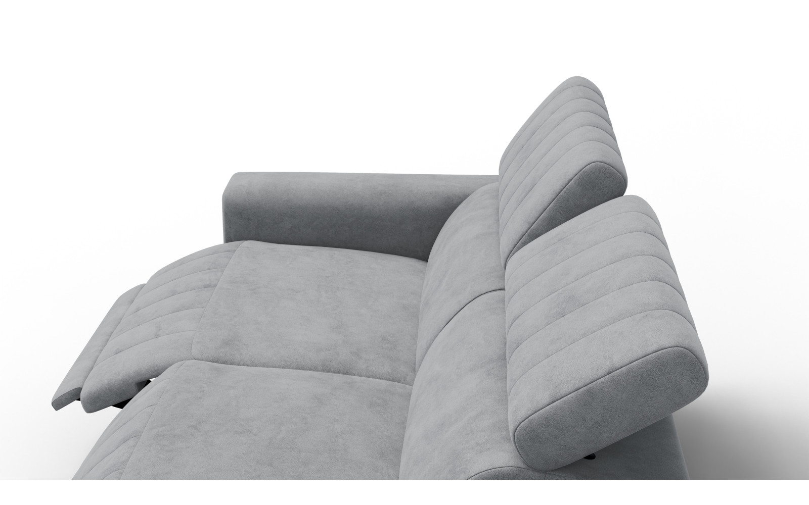 Relaxsofa 3-Sitzer NORDEL, grau