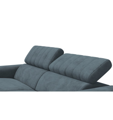 Relaxsofa 3-Sitzer NORDEL, blaugrau