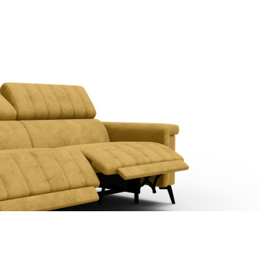 Relaxsofa 3-Sitzer NORDEL, senfgelb