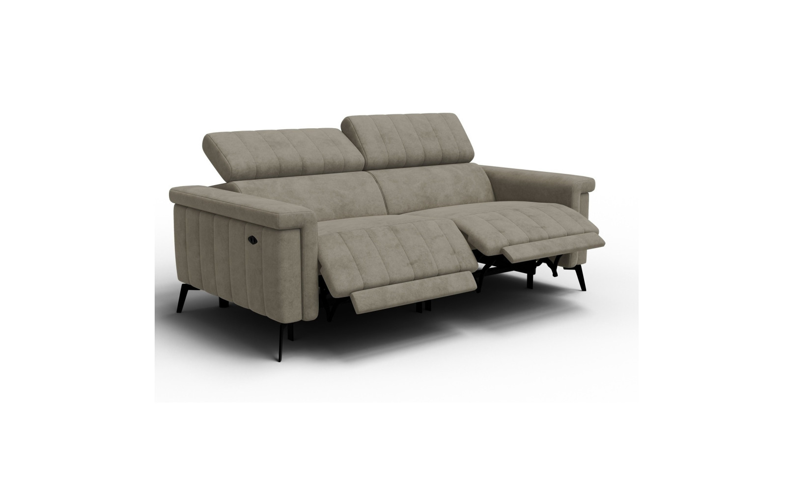 Relaxsofa 3-Sitzer NORDEL, dunkles beige
