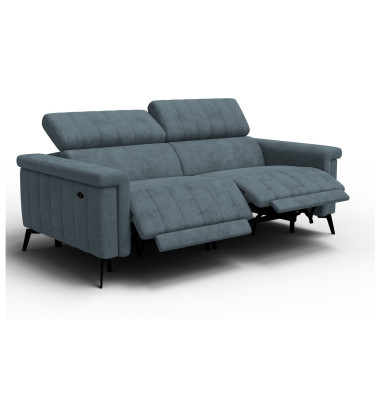 Relaxsofa 3-Sitzer NORDEL, blaugrau