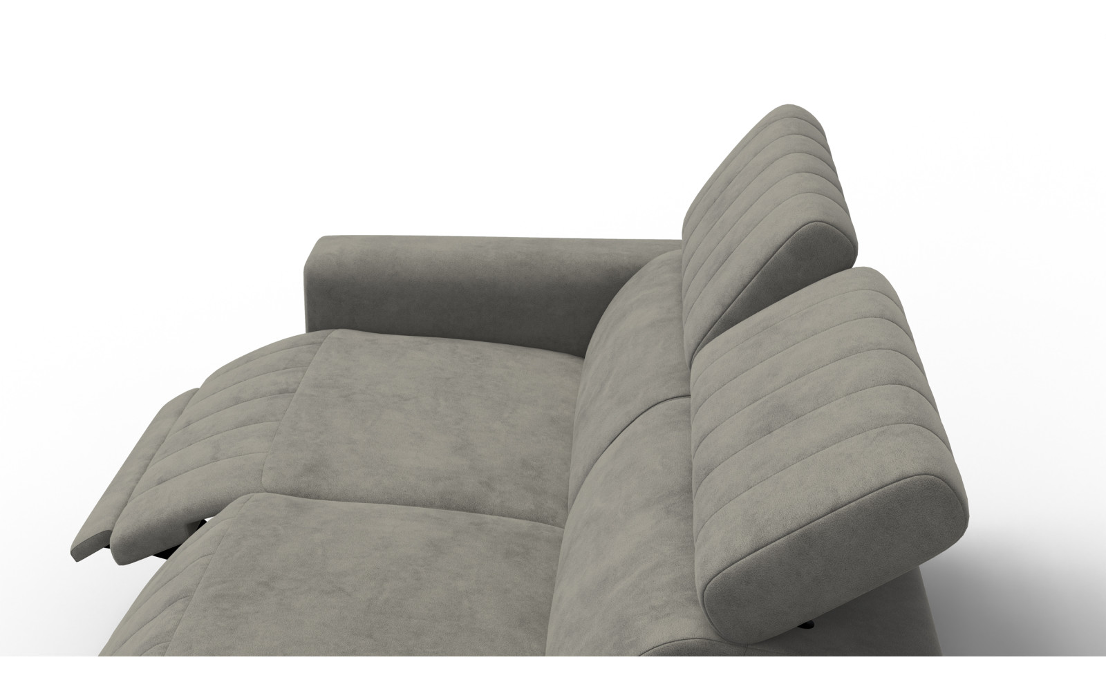 Relaxsofa 3-Sitzer NORDEL, taupe