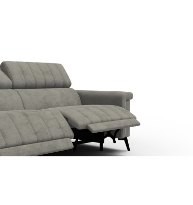 Relaxsofa 3-Sitzer NORDEL, taupe
