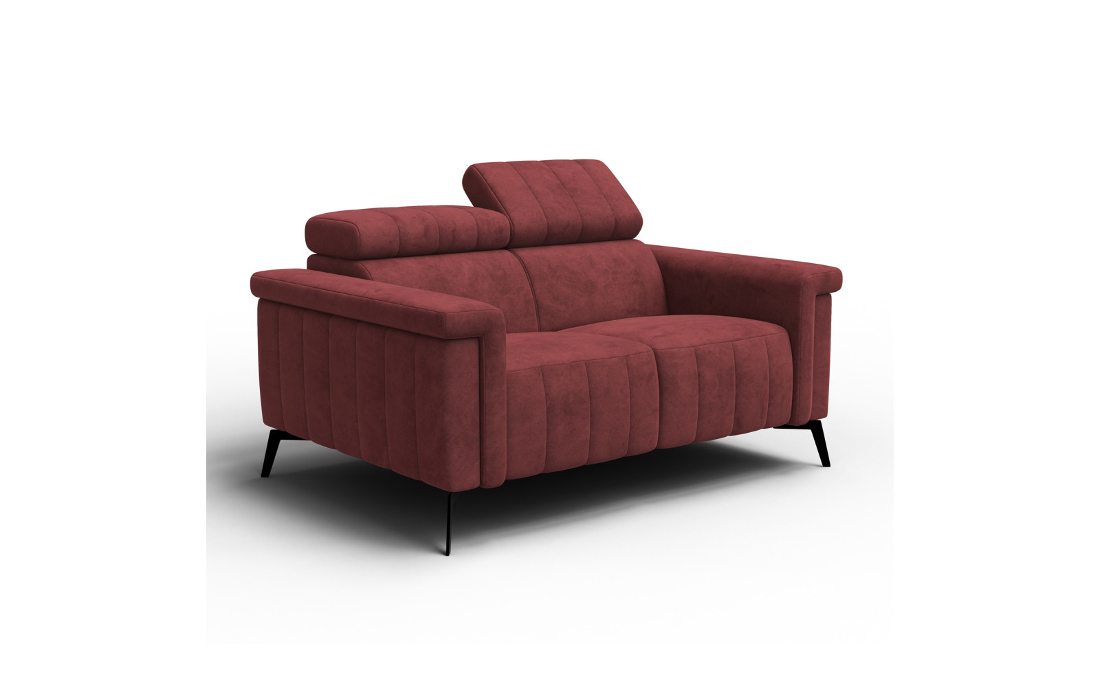 Sofa 2-Sitzer NORDEL, bordeaux