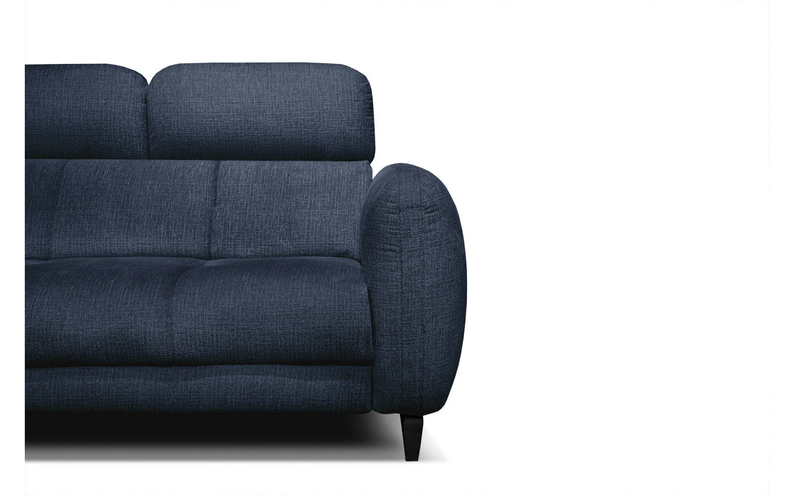 SVEN 3-Sitzer Ecksofa links, 1 relax XL, verstellbare Kopfstützen, marineblau