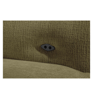 SVEN 3-Sitzer Ecksofa links, 1 relax XL, verstellbare Kopfstützen, olivgrün