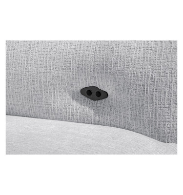 SVEN 3-Sitzer Ecksofa links, 1 relax XL, verstellbare Kopfstützen, hellgrau