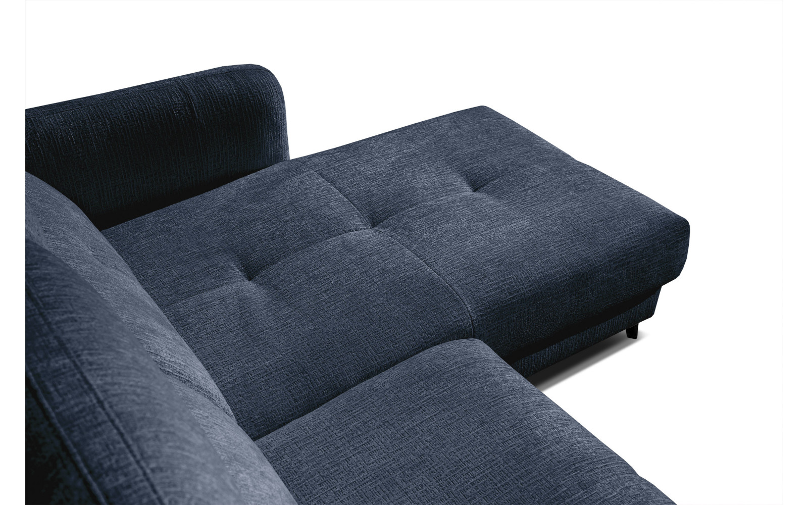 SVEN Ecksofa 3-Sitzer rechts, 1 relax XL, verstellbare Kopfstützen, marineblau