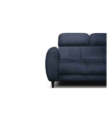 SVEN Ecksofa 3-Sitzer rechts, 1 relax XL, verstellbare Kopfstützen, marineblau
