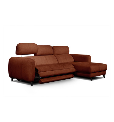 SVEN Ecksofa 3-Sitzer rechts, 1 relax XL, verstellbare Kopfstützen, rot