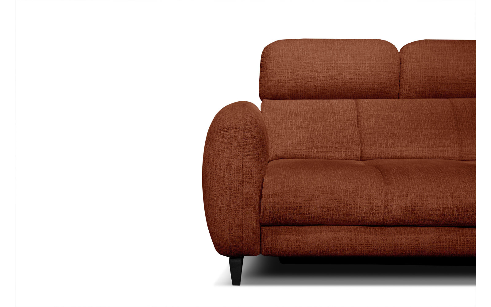 SVEN Ecksofa 3-Sitzer rechts, 1 relax XL, verstellbare Kopfstützen, rot