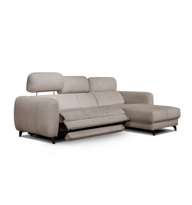 SVEN Ecksofa 3-Sitzer rechts, 1 relax XL, verstellbare Kopfstützen, beige