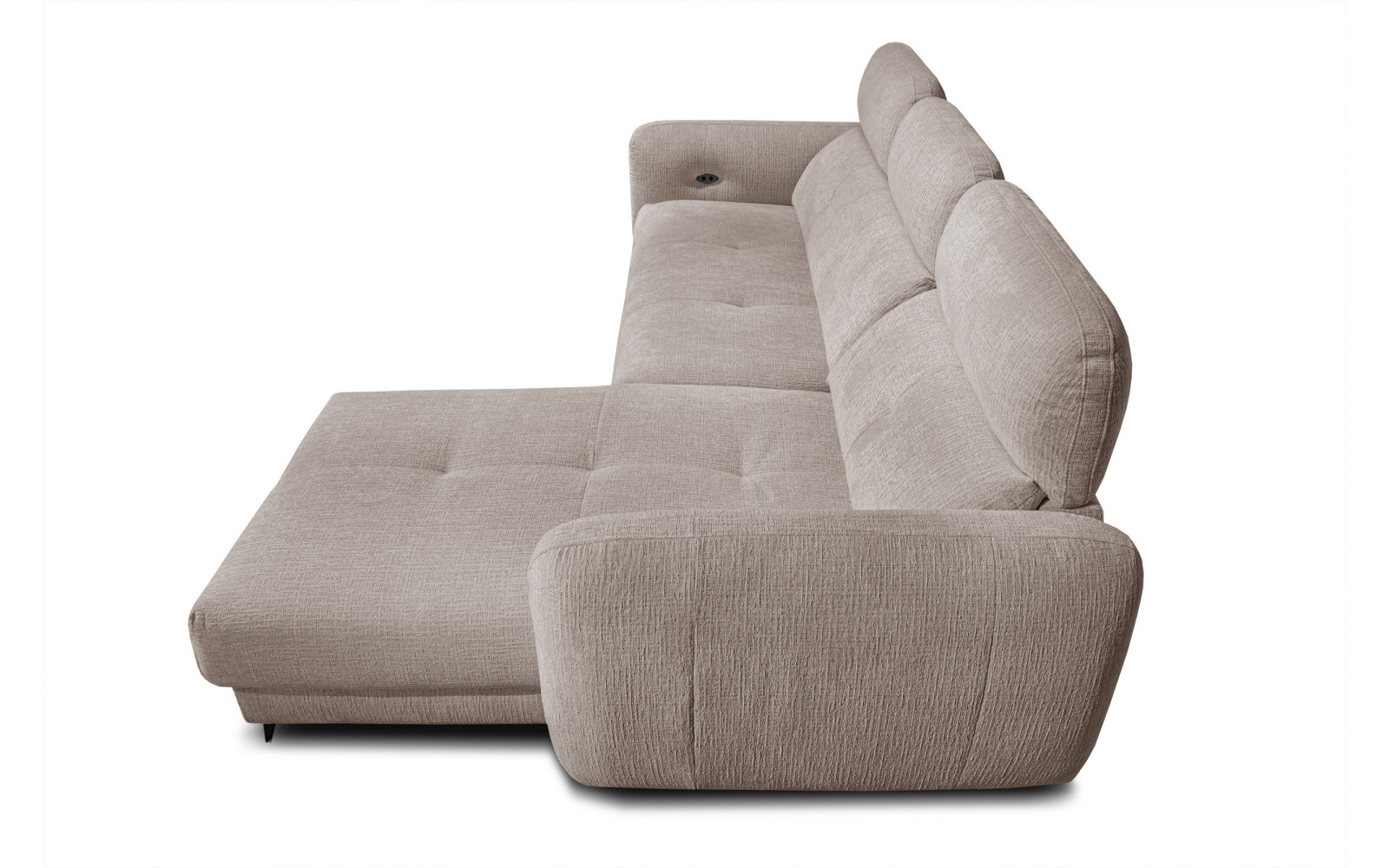 SVEN Ecksofa 3-Sitzer rechts, 1 relax XL, verstellbare Kopfstützen, beige