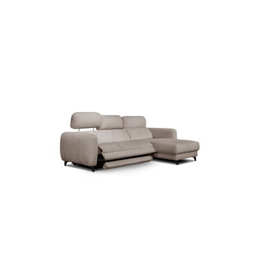 SVEN Ecksofa 3-Sitzer rechts, 1 relax XL, verstellbare Kopfstützen, beige