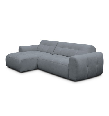 Ecksofa 4-Sitzer links LUMERO, graphitfarben