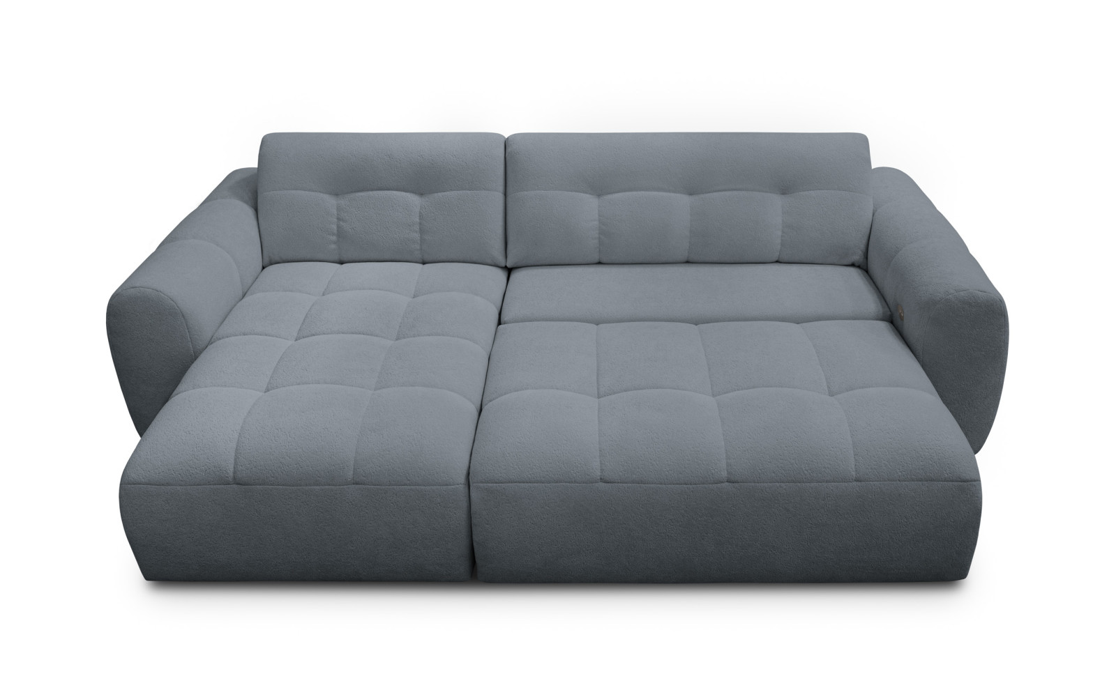 Ecksofa 4-Sitzer links LUMERO, graphitfarben