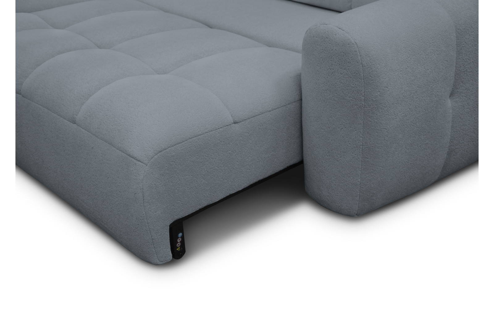 Ecksofa 4-Sitzer links LUMERO, graphitfarben