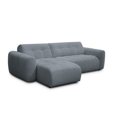 Ecksofa 4-Sitzer links LUMERO, graphitfarben