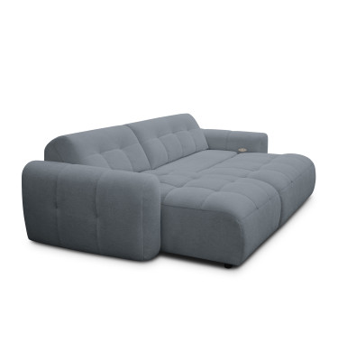 Ecksofa 4-Sitzer links LUMERO, graphitfarben