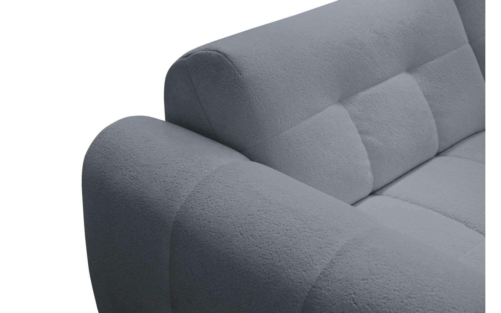 Ecksofa 4-Sitzer links LUMERO, graphitfarben