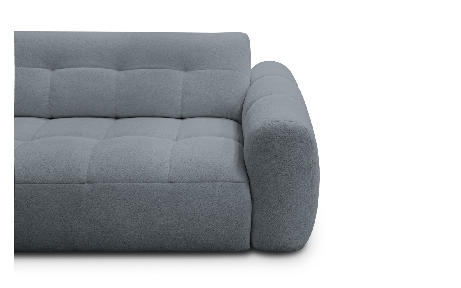 Ecksofa 4-Sitzer links LUMERO, graphitfarben