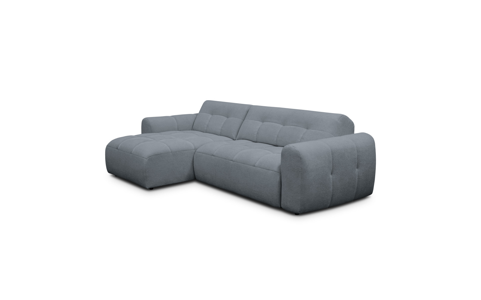Ecksofa 4-Sitzer links LUMERO, graphitfarben