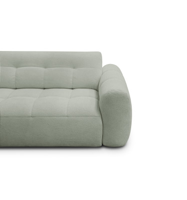 Ecksofa 4-Sitzer links LUMERO, hellgrün