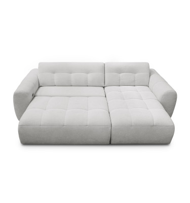 Ecksofa 4-Sitzer rechts LUMERO, hellgrau