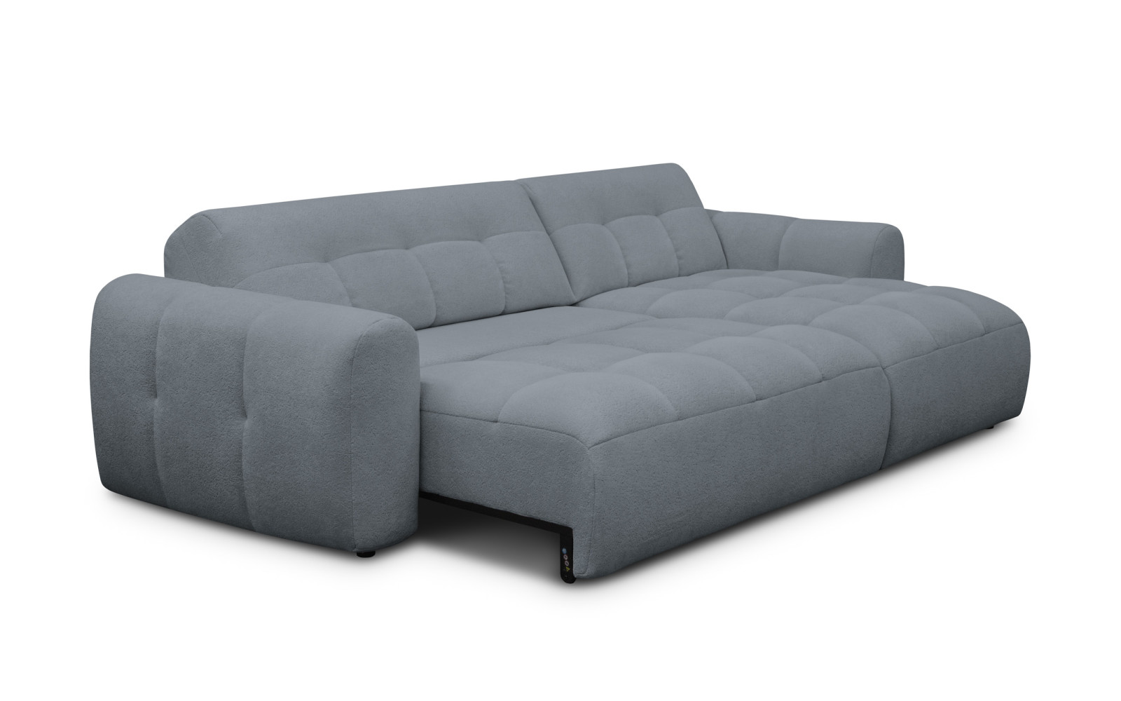 Ecksofa 4-Sitzer rechts LUMERO, graphitfarben