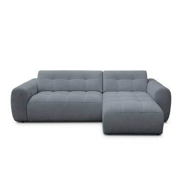 Ecksofa 4-Sitzer rechts LUMERO, graphitfarben