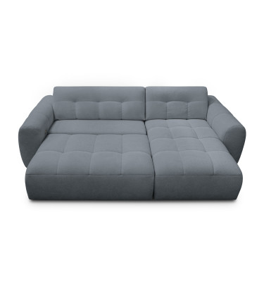 Ecksofa 4-Sitzer rechts LUMERO, graphitfarben