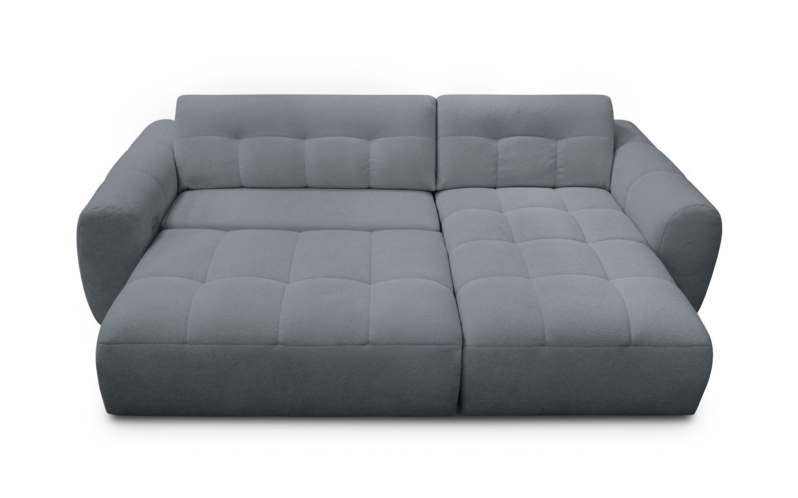 Ecksofa 4-Sitzer rechts LUMERO, graphitfarben