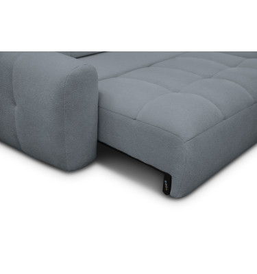Ecksofa 4-Sitzer rechts LUMERO, graphitfarben